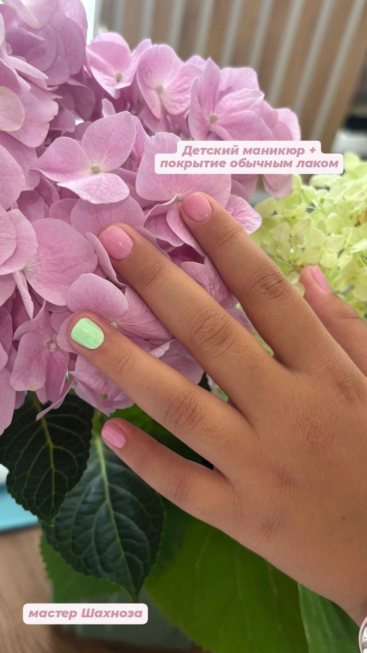 детский маникюр 
